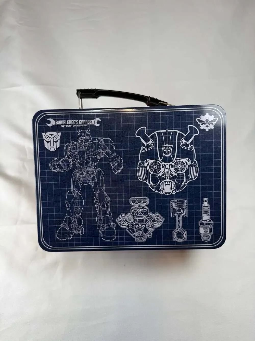 Vandor Transformers Bumblebee Garage Large Tin Tote Lunch Box